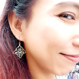Taiwanese Design Medium Brass Earrings