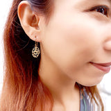 Fairy Feather Ethnic Design Small Earrings