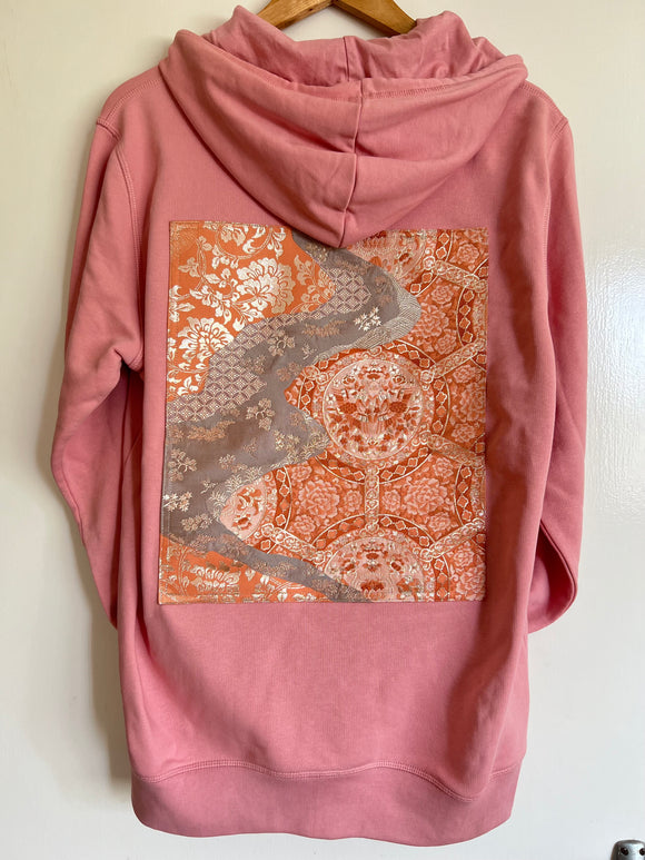 Handmade Upcycled Obi Organic Cotton Hoodie