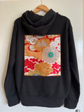 Handmade Upcycled Obi Organic Cotton Hoodie