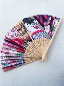 UTAMARO'S UKIYO-E HAND FAN